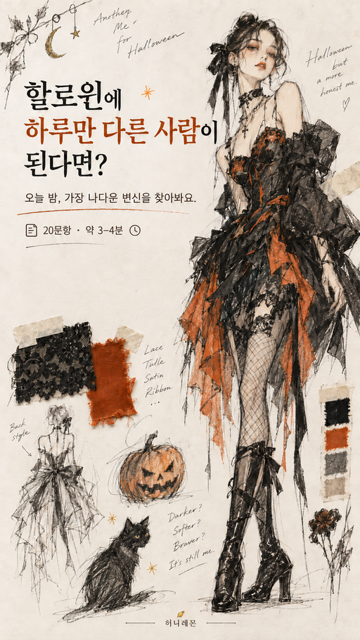 할로윈에 하루만 다른 사람이 된다면?